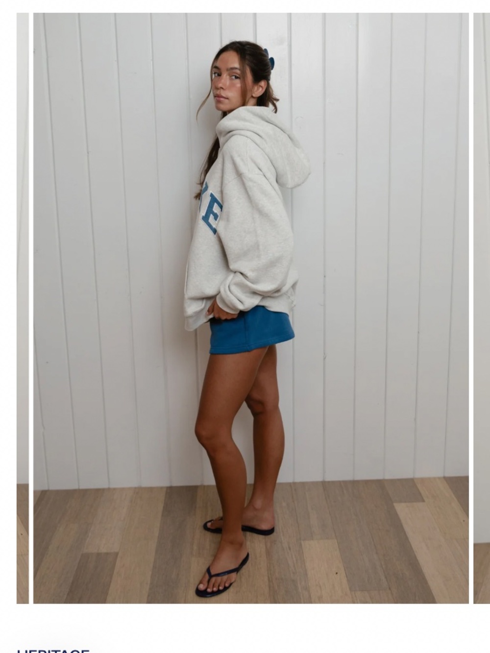 Parke Varsity Hoodie - Heather Grey Star XXL (Heritage) - Picture 3 of 5